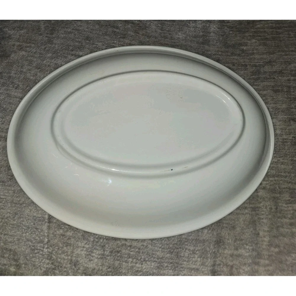 Tre Ci Himark Vintage Pasta Platter Caffè Italia Logo DISCONTINUED